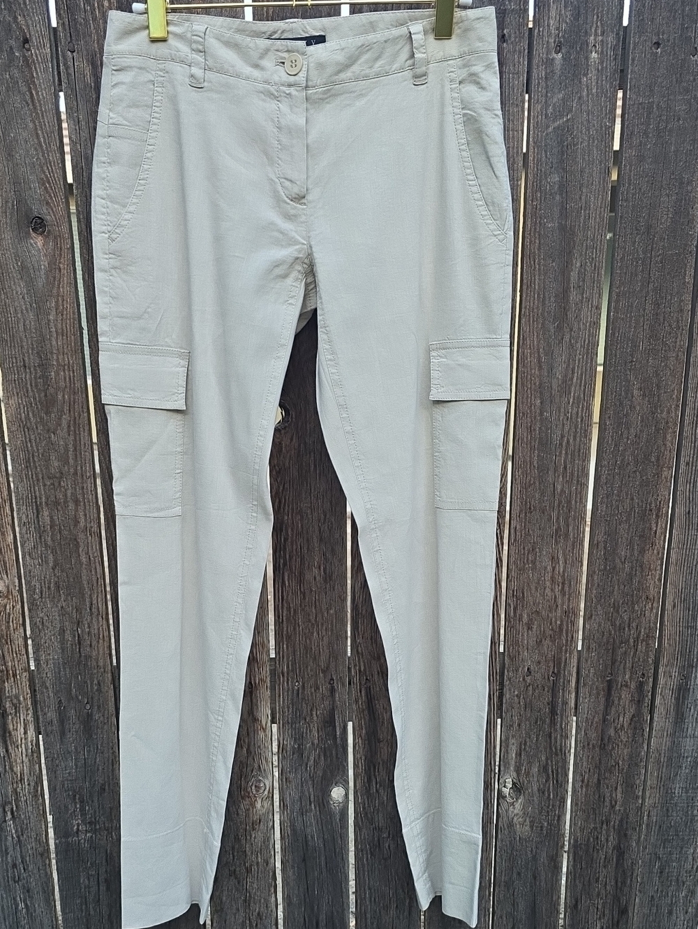 Theory Beige Cargo Pants for Women